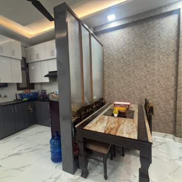 Kitchen in 3 BHK Builder Floor at Palm sunrise, Shahpur Bamheta – for Rent