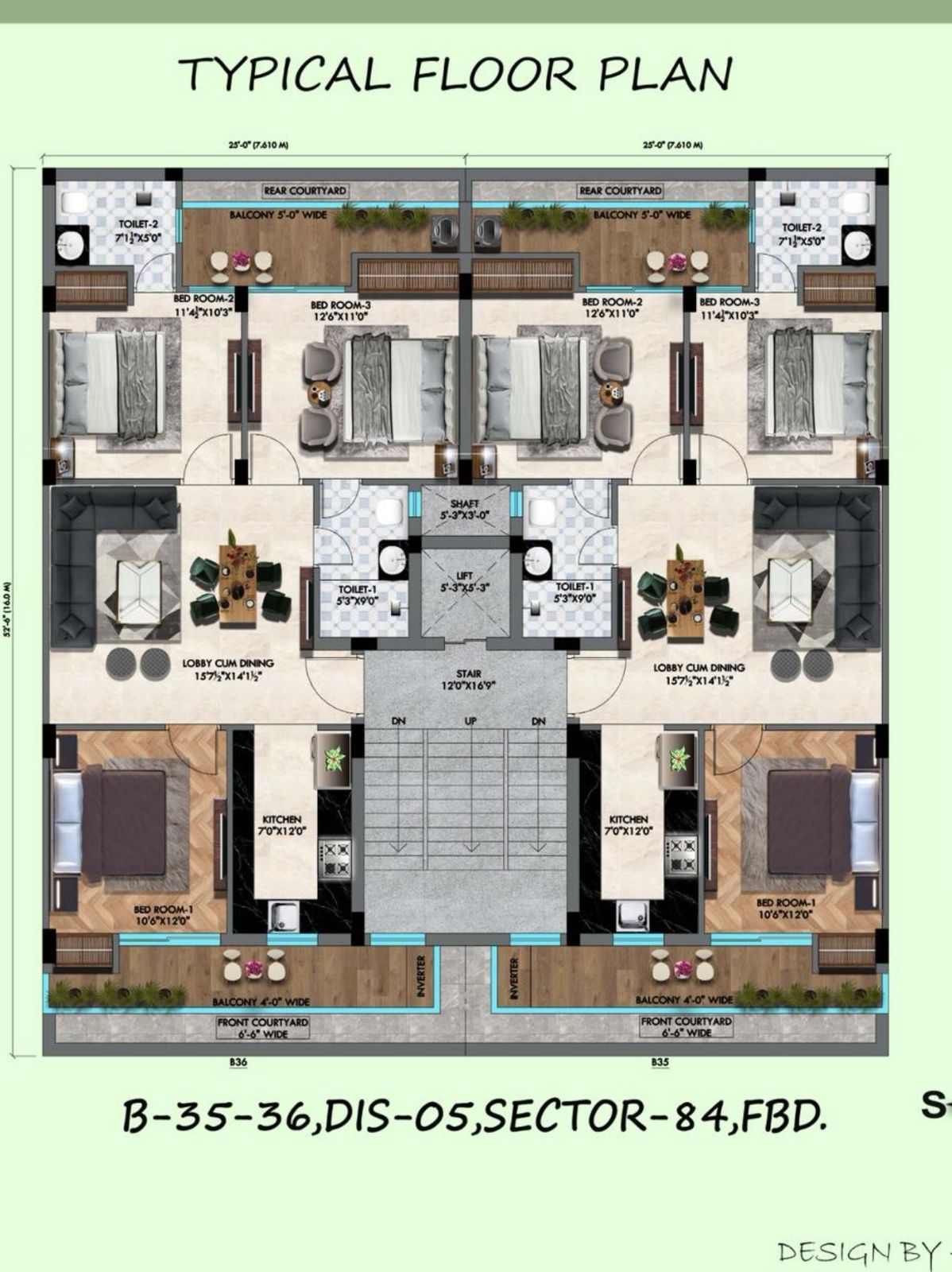 3 BHK + Pooja Room Builder Floor For Sale in Sector 9