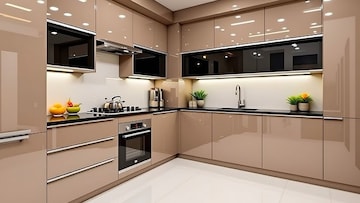 Kitchen in 4 BHK Builder Floor at Vasant Vihar – for Rent