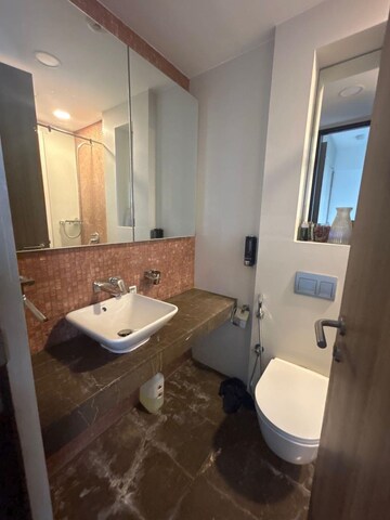 Bathroom in 3 BHK Apartment at Lodha Marquise, Worli – for Rent