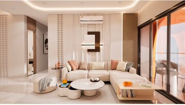 Living Room in 2 BHK Apartment at Lodha Vista, Lower Parel – for Rent