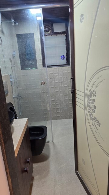 Bathroom in 2 BHK Apartment at Lok Upvan Apartment Phase 2, Vasant Vihar – for Rent