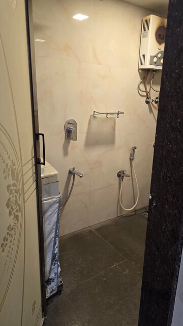 Bathroom in 2 BHK Apartment at Lok Upvan Apartment Phase 2, Vasant Vihar – for Rent