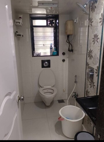 Bathroom in 1 BHK Apartment at Agarwal Vrindavan Gardens, Nalasopara East – for Rent