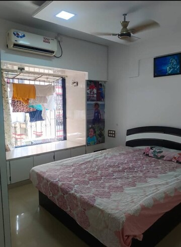 Bedroom in 1 BHK Apartment at Agarwal Vrindavan Gardens, Nalasopara East – for Rent