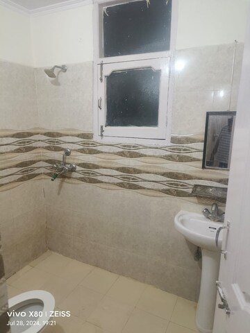 Bathroom in 3 BHK Apartment at Khanpur – for Rent
