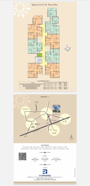 Floor Plan in 1 BHK Apartment at RB Vanity View, Lohgaon – for Sale