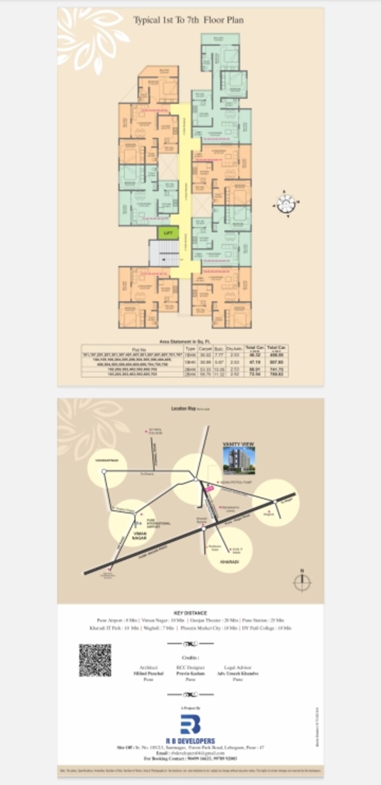 Floor Plan, rb-vanity-view 1 Bedroom 388 Sq.Ft. Apartment In Lohgaon Pune 8915757