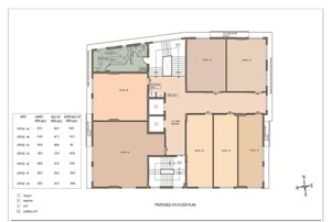 Floor Plan in  Office Space at Bbd Bagh – for Sale