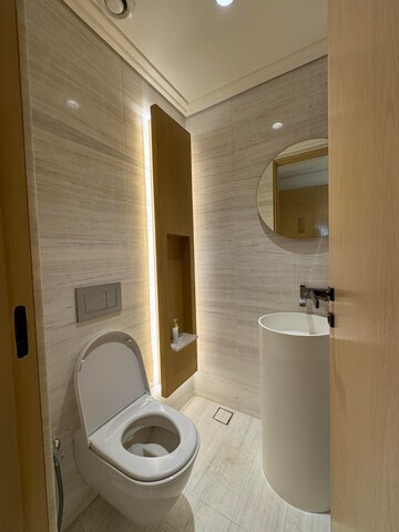 Bathroom in 3 BHK Apartment at Lodha The World Towers World One Tier 2, Worli – for Rent