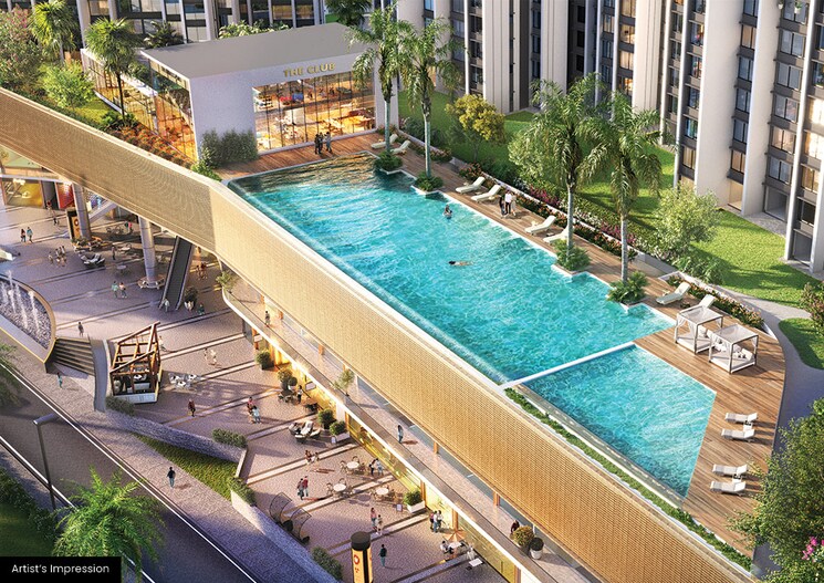 Swimming Pool, sunteck-crescent-park 2 Bedroom 656 Sq.Ft. Apartment In Kalyan West Thane 8915889
