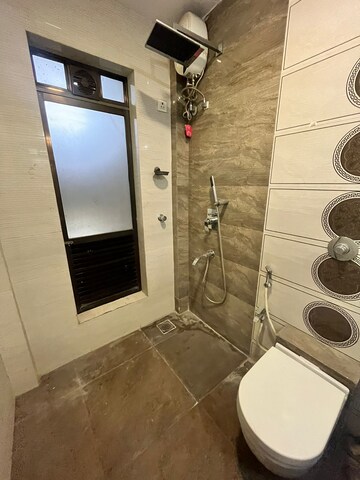Bathroom in 3 BHK Apartment at Safal Nav Parmanu CHS, Chembur – for Rent