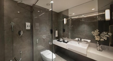 Bathroom in 3 BHK Builder Floor at Anand Niketan – for Rent
