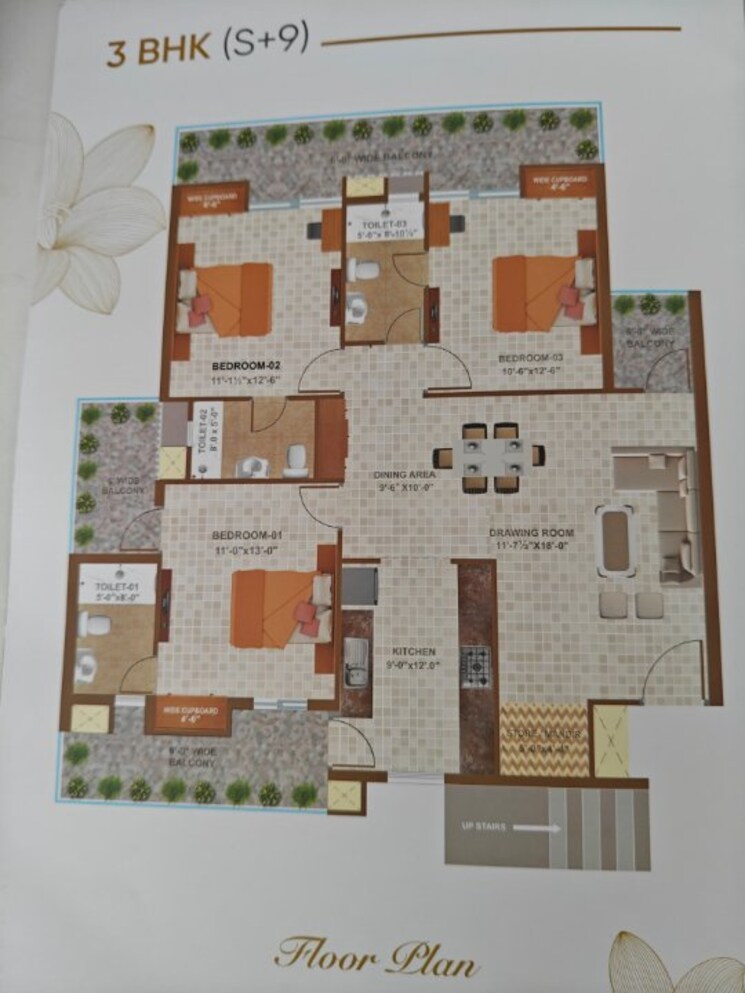 Master Plan, motia-blue-ridge 3 Bedroom 1721 Sq.Ft. Apartment In Dhakoli Zirakpur 8916001