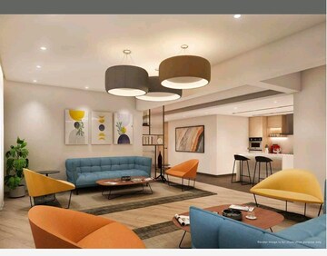 Living Room in 2 BHK Apartment at MS Courtyard, Santacruz East – for Sale