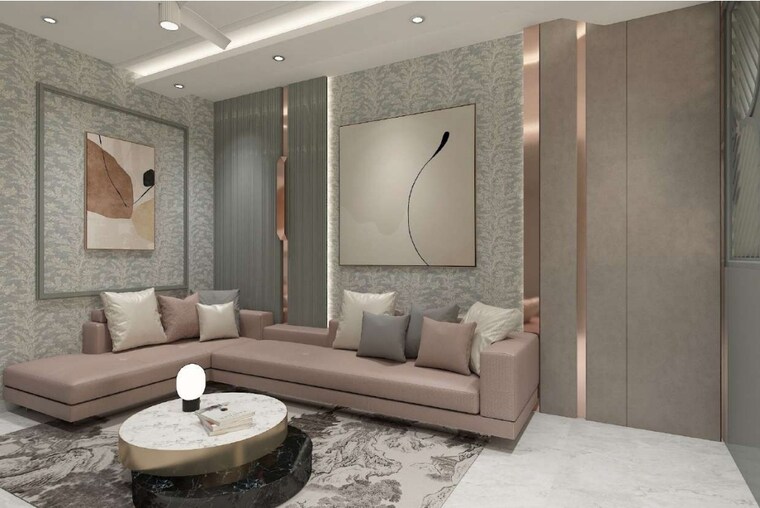 Living Room, vardhman-arcadia-greens 4 Bedroom 2400 Sq.Ft. Apartment In Gandhi Path Jaipur 8916229