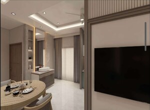 Living Room in 3 BHK Apartment at Vardhman Arcadia Greens, Gandhi Path – for Sale