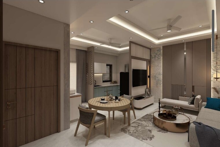 Living Room, vardhman-arcadia-greens 3 Bedroom 1880 Sq.Ft. Apartment In Gandhi Path Jaipur 8916273
