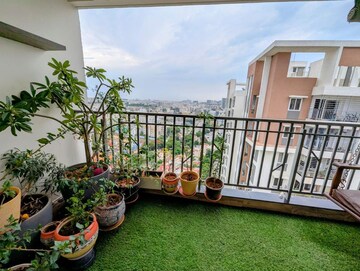 Balcony in 3 BHK Apartment at Aparna Serene Park, Kondapur – for Rent