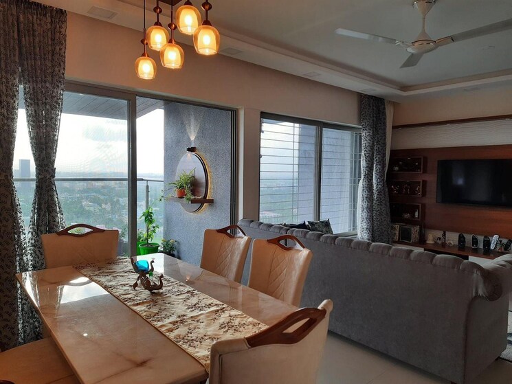 Living Room, lunkad-sky-vie 3.5 Bedroom 1800 Sq.Ft. Apartment In Viman Nagar Pune 8916342