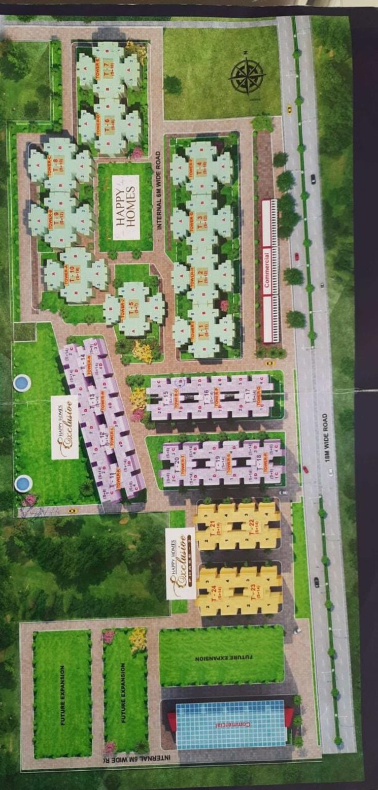 Master Plan, adore-happy-homes-exclusive 3 Bedroom 1000 Sq.Ft. Apartment In Sector 86 Faridabad 8916427