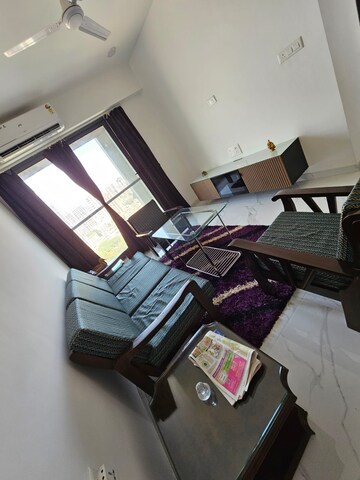 Living Room in 2 BHK Apartment at Dev Leo Tower, Oshiwara – for Rent