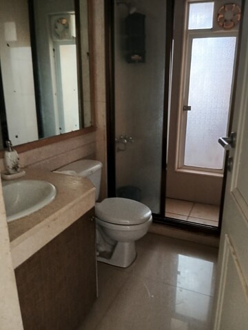 Bathroom in 3 BHK Apartment at Hiranandani Estate Spring Hill, Ghodbunder Road – for Rent