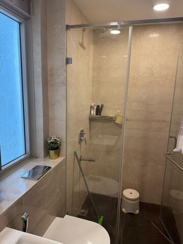 Bathroom in 3 BHK Apartment at Lodha The Park, Worli – for Rent