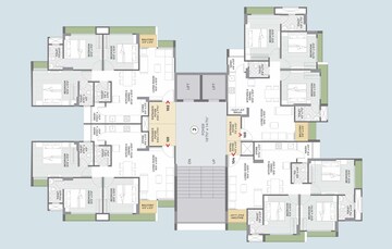 Floor Plan in 3 BHK Apartment at Shilp Revanta, Shela – for Rent