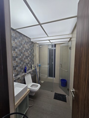 Bathroom in 3 BHK Apartment at Rajesh White City, Kandivali East – for Rent