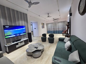 Living Room in 3 BHK Apartment at Rajesh White City, Kandivali East – for Rent