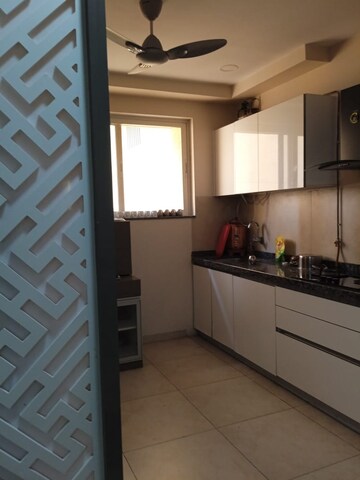 Kitchen in 3 BHK Apartment at Goel Ganga Platino, Kharadi – for Rent