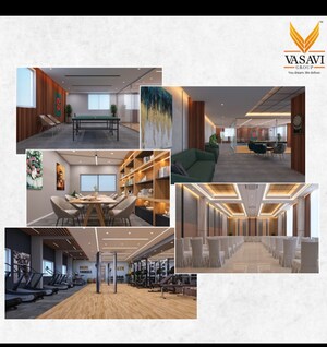 Living Room in 3 BHK Apartment at Vasavi Lakecity East, Hafeezpet – for Sale