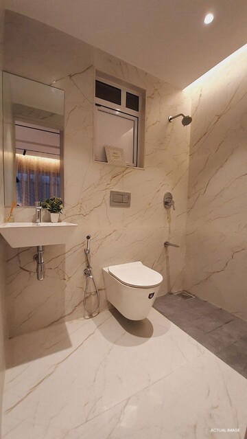 Bathroom in 2 BHK Apartment at Dosti Oro 67, Kandivali West – for Rent
