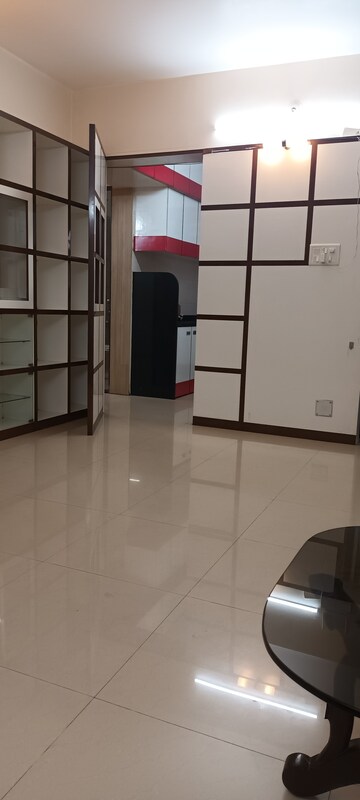 Staircase in 3 BHK Apartment at Linewood Residency, Aundh – for Rent