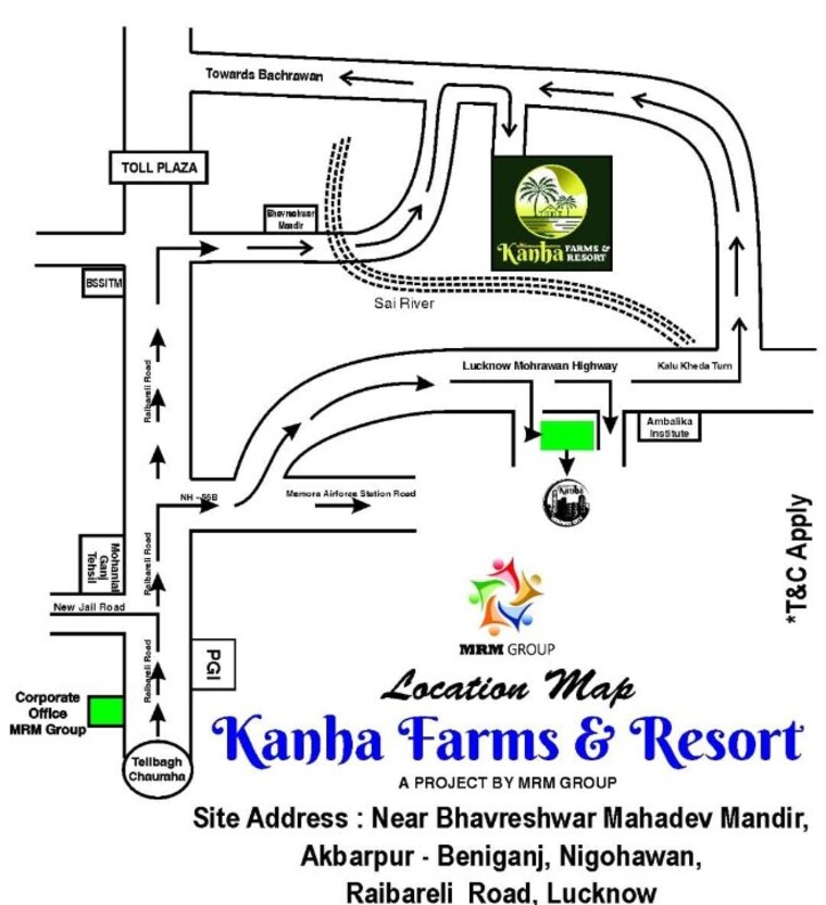Map Location, raebareli road  2000 Sq.Ft. Plot In Raebareli Road Lucknow 8901709