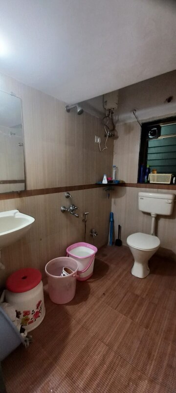Bathroom in 1 BHK Apartment at Raunak Bliss, Ghodbunder Road – for Rent
