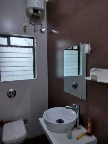 Bathroom in 1 BHK Apartment at Raunak Bliss, Ghodbunder Road – for Rent