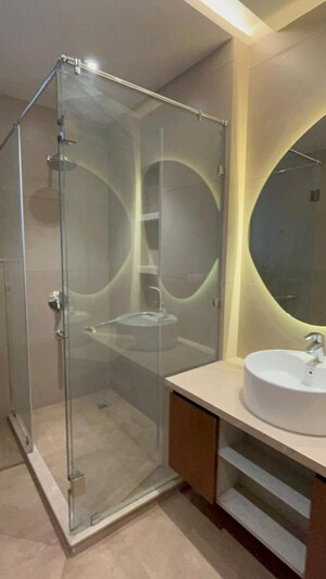 Bathroom in 3 BHK Builder Floor at Ansal Sushant Apartments, Sushant Lok I – for Sale
