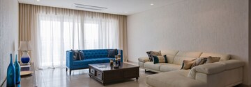 Living Room in 4 BHK Penthouse at Panchshil Eon Waterfront I, Kharadi – for Sale