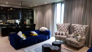 Living Room in 3 BHK Apartment at Oberoi Realty Exquisite, Goregaon East – for Sale