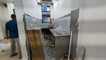 Kitchen in 3 BHK Builder Floor at Bhagwati Garden – for Sale