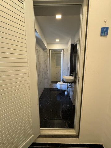 Bathroom in 3 BHK Apartment at Ruparel Ariana, Parel – for Rent