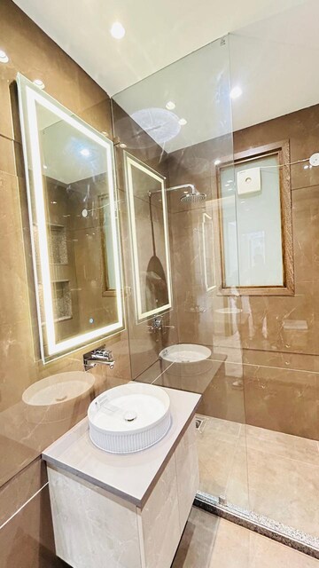 Bathroom in 4 BHK Builder Floor at Ansal Sushant Residency, Sushant Lok Iii – for Sale