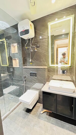 Attached Bathroom in 4 BHK Builder Floor at Ansal Sushant Residency, Sushant Lok Iii – for Sale