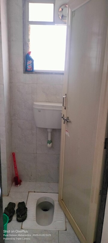 Bathroom in 3 BHK Apartment at Border Road Housing Society, Dhanori – for Rent