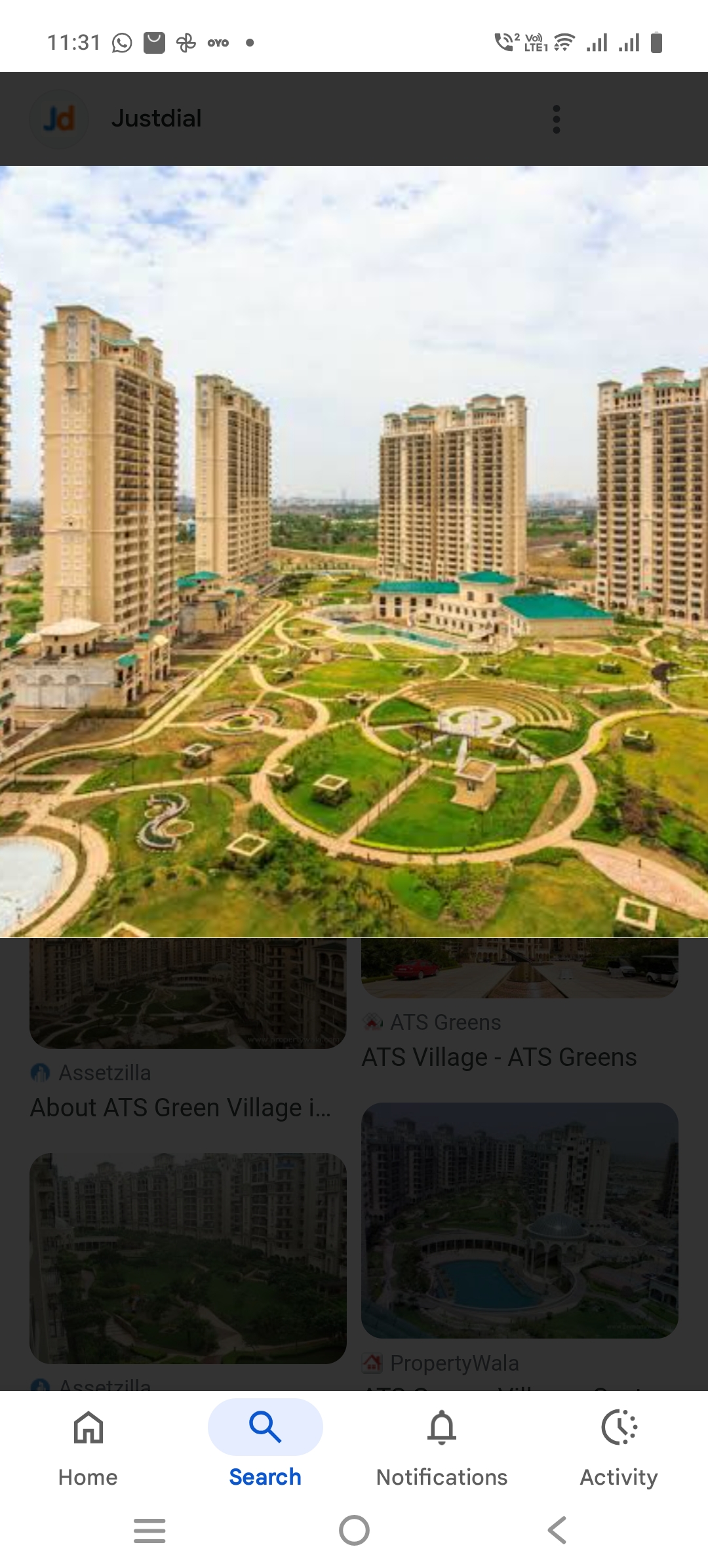 3 BHK + Pooja Room,Study Room 1500 Sq.Ft. Apartment in ATS Green Village