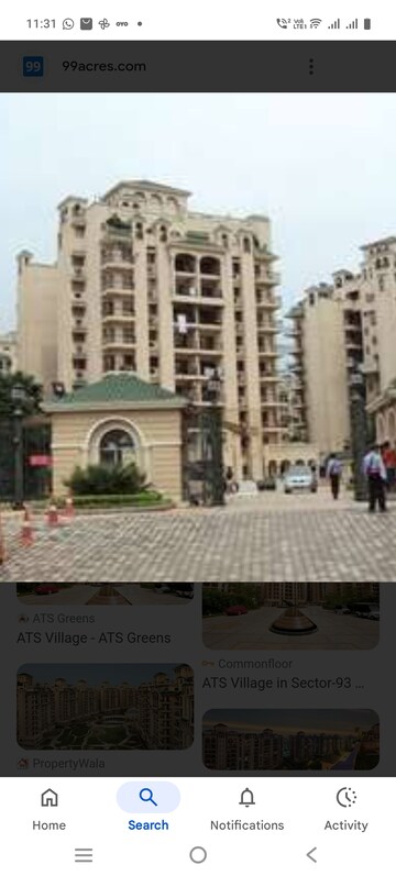 3 BHK Apartment – Exterior View View at ATS Green Village, Sector 93a - for Rent