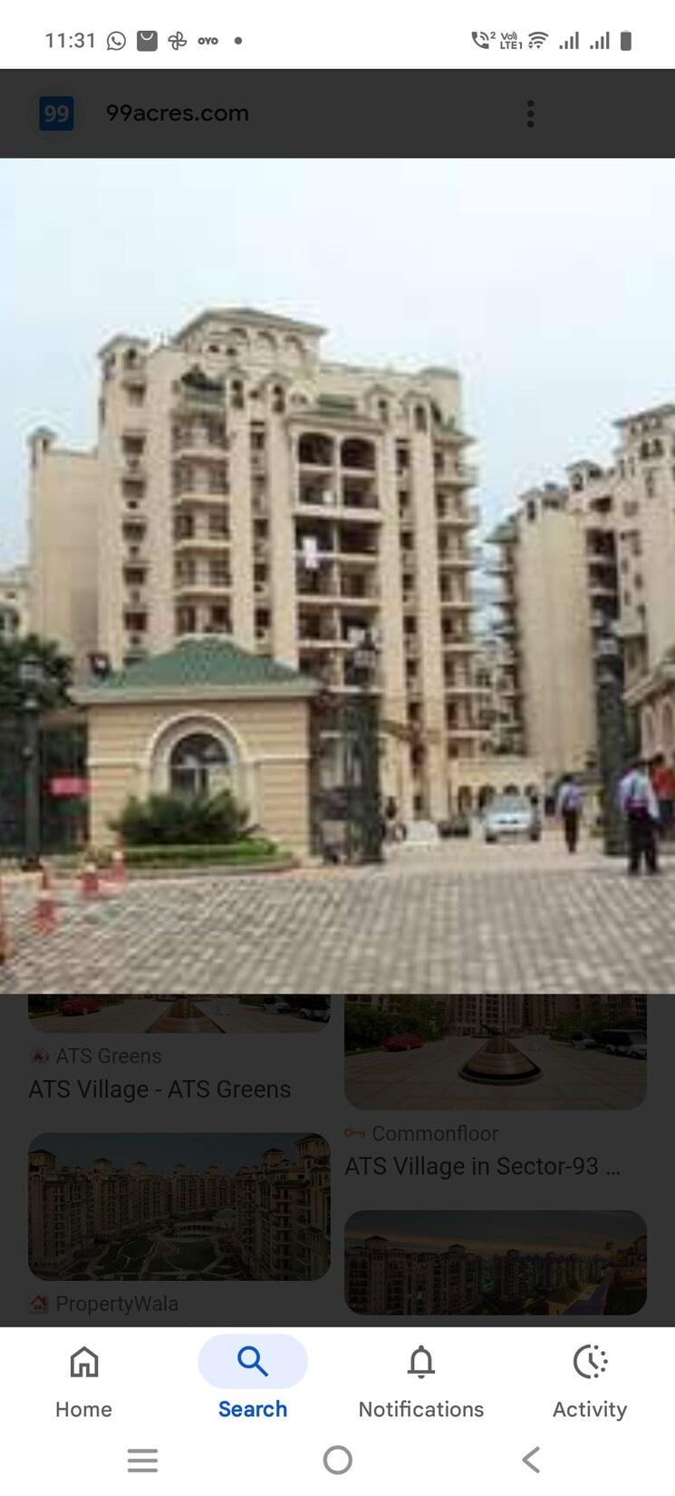 Exterior View, ats-green-village 3 Bedroom 1500 Sq.Ft. Apartment In Sector 93a Noida 8917976