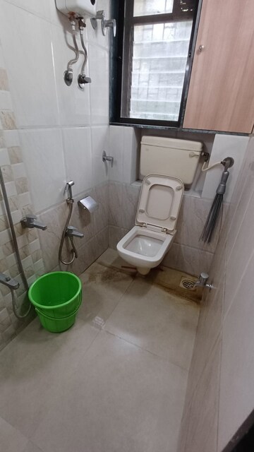 Bathroom in 2 BHK Apartment at Sankalp II, Malad East – for Rent